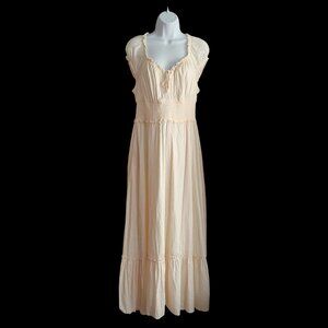 Old Navy Romantic Cottagecore Milkmaid Babydoll Prairie Candlelight Maxi Dress M